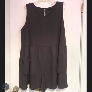 ASOS Black Sleeveless Romper in size 18, Like-New!